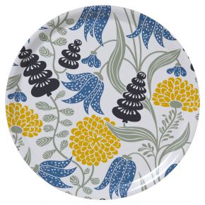 Bengt & Lotta Lily tray Ø 38 cm yellow, light blue, white