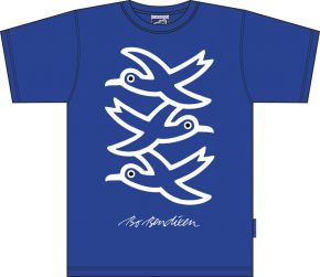 Bo Bendixen Unisex T-Shirt dark navy 3 Seagulls