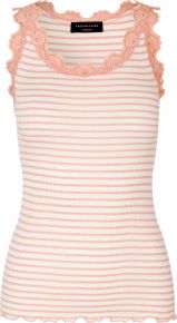 Rosemunde Copenhagen Ladies Top Silk Vintage Lace Babette striped