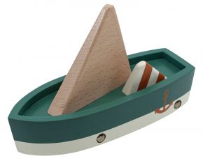 Sebra wooden toy sailing boat