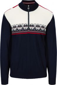 Dale of Norway Men Merino Sweater with collar and 1/4 zipper Liberg