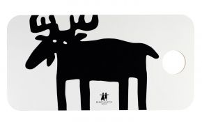 Bengt & Lotta Moose cutting / serving board 20x40 cm reverse side beige brown, black