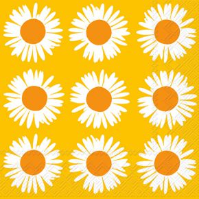 Marimekko Auringonkukka (Sunflower) paper napkins 33x33 cm 20 pcs yellow