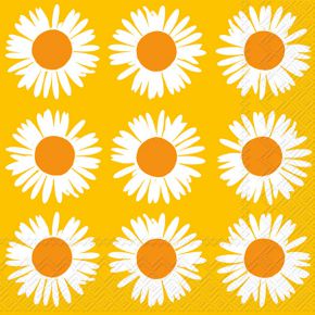 Marimekko Auringonkukka (Sunflower) paper napkins 33x33 cm 20 pcs yellow