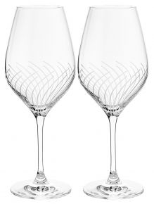 Holmegaard Cabernet Lines white wine glass 25 cl 2 pcs