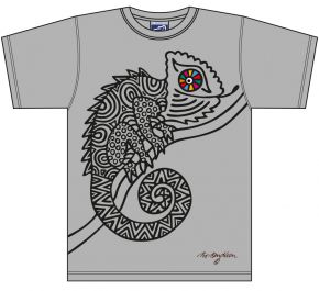 Bo Bendixen Unisex T-Shirt melange grey Chameleon