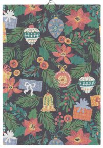 Ekelund Christmas & Winter Christmas Tree tea towel (eco-tex) 35x50 cm black, green, multicolor