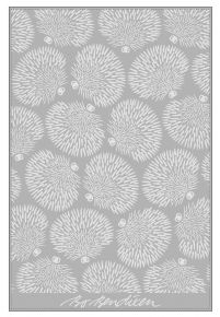 Bo Bendixen shower towel hedgehog 100x150 cm grey