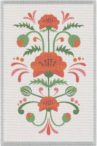 Ekelund Sweden Linda's poppy tea towel (oeko-tex) 40x60 cm orange, white