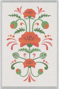 Ekelund Sweden Linda's poppy tea towel (oeko-tex) 40x60 cm orange, white