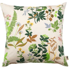 Almedahls Ängsö cushion cover 47x47 cm beige, green, yellow