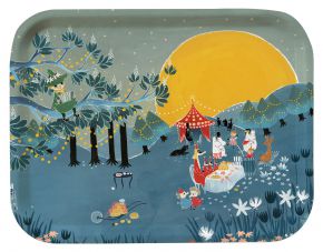 Opto Design Moomins Sunset Party Bonnier tray 20x27 cm