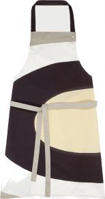 Marimekko Melooni (melon) apron grey, cream, beige