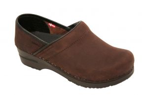 Sanita Ladies Clogs PU closed antique brown Lisbeth