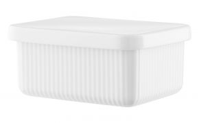 Eva Trio Legio Nova butter dish 10x12.6 cm white