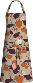 Finlayson Alku (Start) apron (eco-tex) beige, orange, wine red