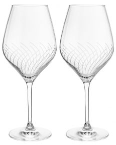 Holmegaard Cabernet Lines red wine glass 50 cl 2 pcs