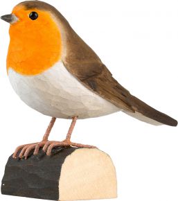 Wildlife Garden DecoBird robin hand carved