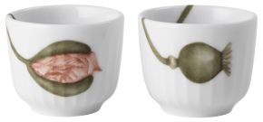 Kähler Design Hammershøi Poppy egg cup white, multicolored 2 pcs.