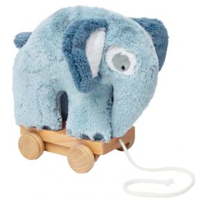 Sebra pull along toy elephant plush toy