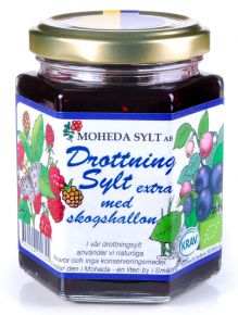 Moheda organic blueberry raspberry jam Drottningsylt extra 200 g