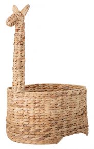 Bloomingville Dinne Giraffe Aufbewahrungskorb Wasserhyazinthe Höhe 56 cm Länge 36 cm natur