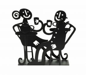 Bengt & Lotta Coffee paper napkin holder height 13.5 cm black