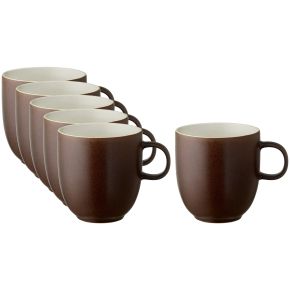 Studio Round North cup / mug 0.3 l with handle 0.33 l matt coloured bark 6 pcs