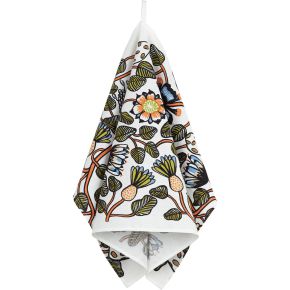 Marimekko Tiara tea towel 47x70 cm sand, orange, green