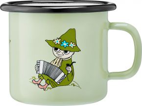 Muurla Moomin Retro Snufkin mug enamel 0.25 l green, turquoise, beige, black, white