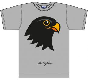 Bo Bendixen Unisex T-Shirt grey Falcon