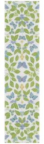 Ekelund Spring butterfly dream table runner (eco-tex) 35x140 cm green, blue, white