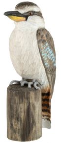 Wildlife Garden Decobird laughing kookaburra hand carved