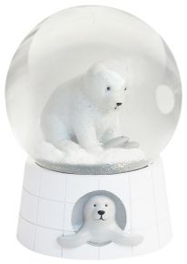 Kids by Friis snow globe w.music Polar bear