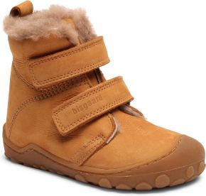 Bisgaard Unisex Kids boots (barefoot shoe) with Velcro / lambskin Luke