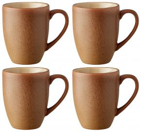 Bitz Stoneware mug 0.3 l with handle set 4 pcs