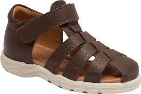 Bisgaard Girls sandal with velcro fastener brown Bagge C