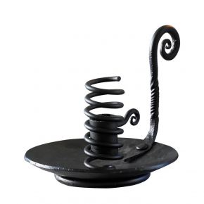 Nääsgränsgården wrought iron candlestick with handle height 14 cm