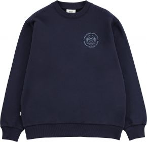 Makia Clothing Unisex sweatshirt with print Elvsö dark blue special edition for archipelagos & lakes