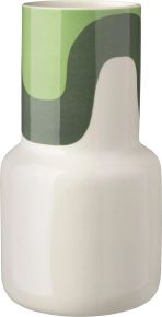 Marimekko Seireeni (siren) Oiva vase height 25 cm white, mint, light moss green