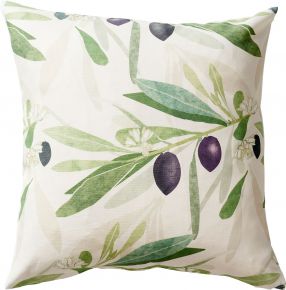 Klippan Olive cushion cover (oeko-tex) 45x45 cm violet, green, cream white