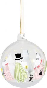 Muurla Moomin Pyjamas Christmas tree bauble front & back decorated Ø 9 cm