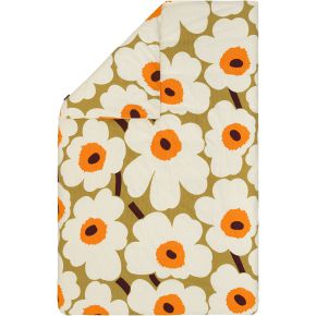 Marimekko Unikko bedlinen duvet cover 135x200 cm caramel, cream, orange