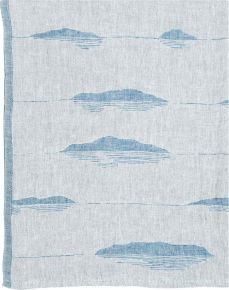 Lapuan Kankurit Merellä (at sea) shower towel / sauna towel / beach towel 95x180 cm (oeko-tex) blue