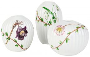 Kähler Design Hammershøi Spring Miniature Vase white, multicolored Set of 3