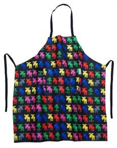 Nordiska Mia L. Moose black multicolor apron