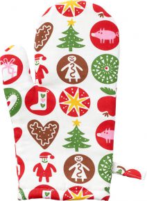 Klippan Ornaments oven glove (eco-tex) multicolor