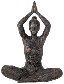 Bloomingville deco yoga sculpture height 17 cm width 75 cm length 135 cm black
