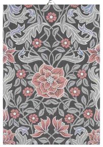 Ekelund Summer Beatrice tea towel (oeko-tex) 35x50 cm black, pink, multicolor