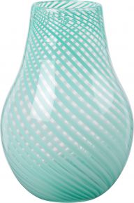 Broste Copenhagen Vase Crosstripe height 22.5 cm Ø 15.5 cm Ada